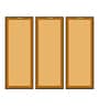 Landscape Nature Set Of 3 Multicolour Engineered Wood Wall Art Prints