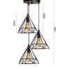 Lanford Black Metal Cluster Hanging Light