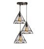 Lanford Black Metal Cluster Hanging Light