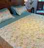 Lantana Green 100% Cotton Floral 250 GSM Double Bed AC Comforter