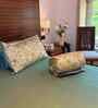 Lantana Green 100% Cotton Floral 250 GSM Double Bed AC Comforter