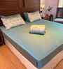 Lantana Green 100% Cotton Floral 250 GSM Double Bed AC Comforter