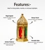 Golden Glossy Metal Moroccan Lantern