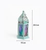 Grey Metal & Glass Lantern