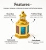 Multicolor Metal Goblet-Shaped Tea Light Holder