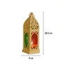 White & Pink Metal Moroccan Domed Lantern Set Of 2