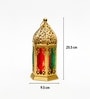 Golden Glossy Metal Moroccan Lantern