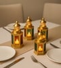 Multicolor Metal Goblet-Shaped Tea Light Holder