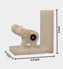 Lapis Lazuli Elephant Set Of 2 White Marble & Semi Precious Stone Bookends