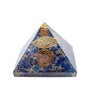 Lapis Lazuli Orgone Pyramid Prism Stone Table Accent