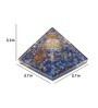 Lapis Lazuli Orgone Pyramid Prism Stone Table Accent