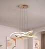 Lara 85W | 57 Cm |Height Adjustable | 3 Light Mode | Modern LED Ceiling Chandelier for Living Room, Dining, Bedroom, Hall, Kitchen, Office,Luxury Decorative Lighting