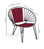 Lara Metal Cafe Chairs in Multicolour Colour