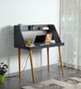 Lara Slate Writing Table in Grey & Slate Grey Colour