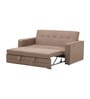 Lara Sofa Cum Bed In Beige Colour