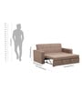 Lara Sofa Cum Bed In Beige Colour