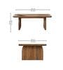 Lara Solid Wood Coffee Table In Brown Finish