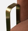 Larayne Velvet Upholstered  Swivel Barrel Chair In Light Brown color