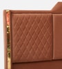 Larayne Velvet Upholstered King Size Bed In Light Brown color With Box Storage