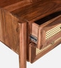 Larch Sheesham Wood Dressing Table In Rustic Teak Finish