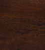 Larena Solid Wood End Table In Walnut & Brass Finish