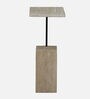 Larena Travertine Marble Top End Table In Beach Colour