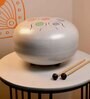 Grey Large 7 Chakra Harmony Tongue Drum (10 inches) for Chakra Healing, Sound Therapy, and Meditation