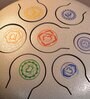 Grey Large 7 Chakra Harmony Tongue Drum (10 inches) for Chakra Healing, Sound Therapy, and Meditation
