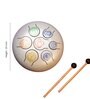 Grey Large 7 Chakra Harmony Tongue Drum (10 inches) for Chakra Healing, Sound Therapy, and Meditation