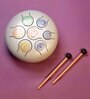 Grey Large 7 Chakra Harmony Tongue Drum (10 inches) for Chakra Healing, Sound Therapy, and Meditation