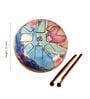 Large Blue Ocean Serenity Drum (10 inches) Meditation, and Sound Therapy