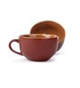Large Ceramic Coffee Cup Set of 2 320ml Burgundy