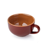 Large Ceramic Coffee Cup Set of 2 320ml Burgundy