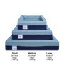 Avalee- Large Blue Fabric Pet Bed