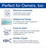 Avalee- Large Blue Fabric Pet Bed