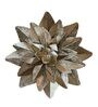 Large Gold Star Flower Gold Metal Wall Art