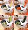 Large Multifunction Rotating Vegetable Cutter with Drain Basket