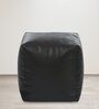 XL Square Pouffe Cover in Black Colour