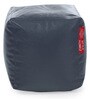 XL Size Square Bean Bag Pouffe Cover in Grey Colour