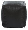XXXL Size Square Bean Bag Pouffe with Beans in Black Colour
