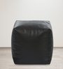 XXXL Size Square Bean Bag Pouffe with Beans in Black Colour