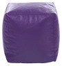XXXL Size Square Bean Bag Pouffe with Beans in Purple Colour