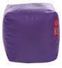 XXXL Size Square Bean Bag Pouffe with Beans in Purple Colour