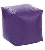 XXXL Size Square Bean Bag Pouffe with Beans in Purple Colour