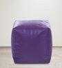 XXXL Size Square Bean Bag Pouffe with Beans in Purple Colour
