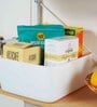 White Plastic (Set of 2) Storage Basket