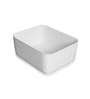 White Plastic (Set of 2) Storage Basket