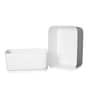 White Plastic (Set of 2) Storage Basket