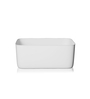 White Plastic (Set of 2) Storage Basket