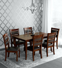 Larissa 6 Seater Dining Set in Cappuccino Finish
